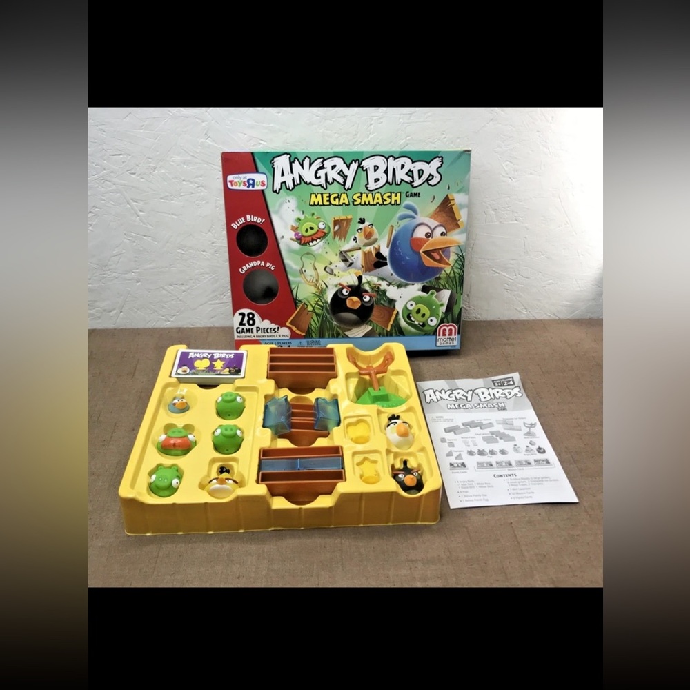 100% Complete Angry Birds Mega Smash Game Toys R Us Exclusive 2011 Mattel